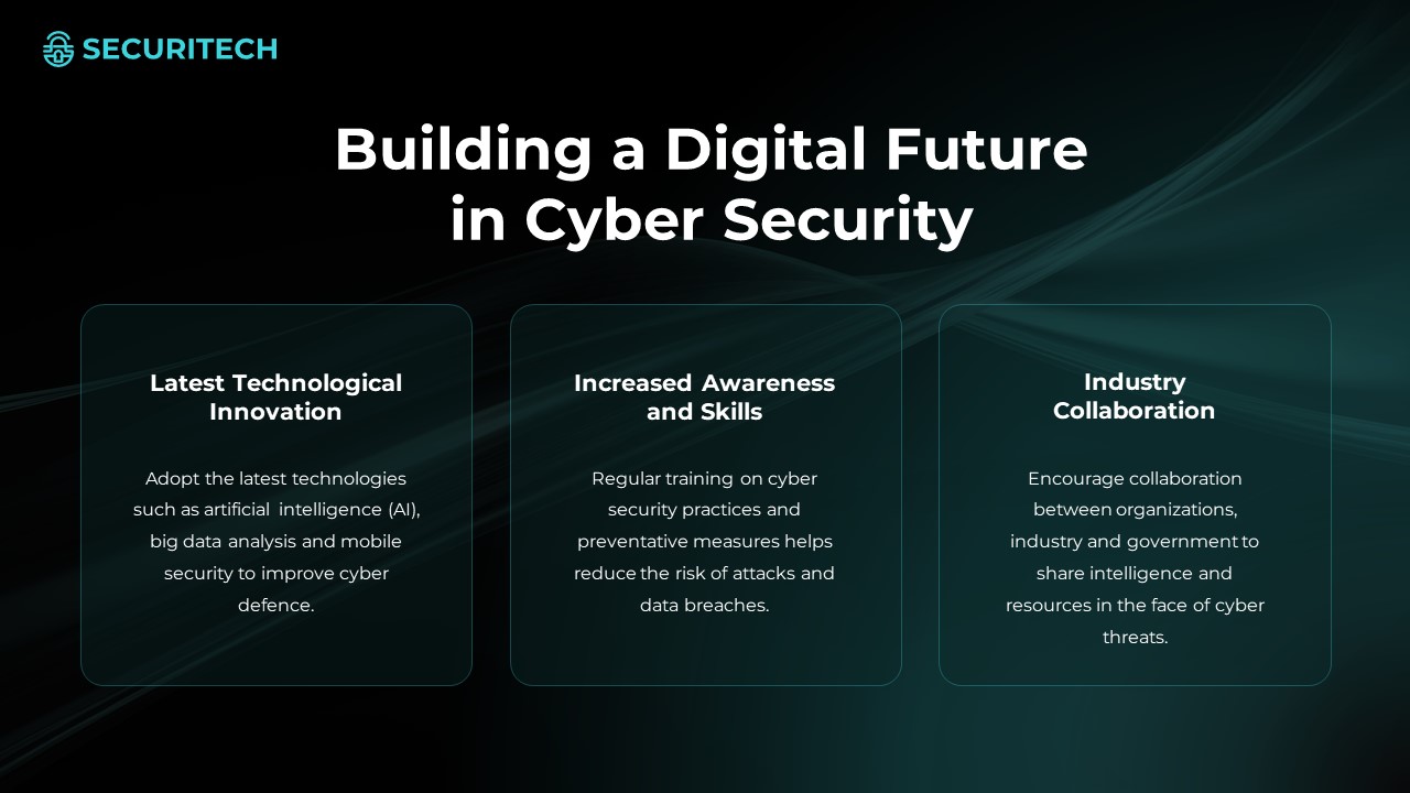 Securitech - Cyber Security Keynote Presentation Template, Presentation ...