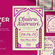 White Flat Design Chaitra Navratri Flyer Set