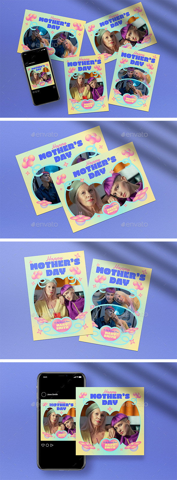 [DOWNLOAD]Pink Y2K Mother's Day Greeting Card