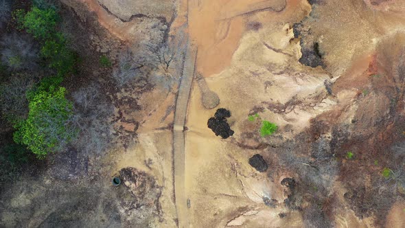 Phae Mueang Phi Rock Formation or Canyon in Phrae Province Thailand alt