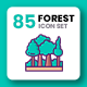 85 Forest Icons | Crayons Series