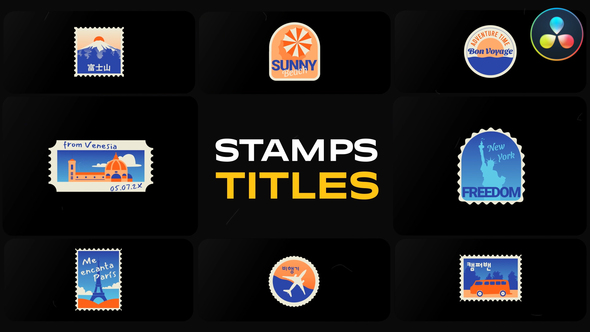 Stamps Titles | DaVinci Resolve