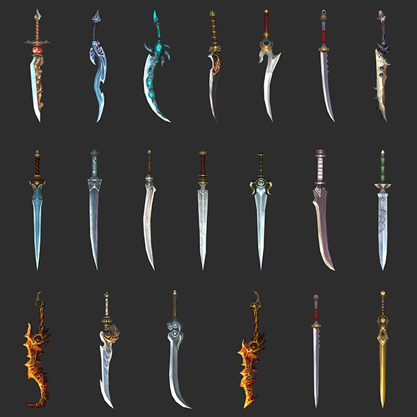 Fantasy Sword Collection Pack 04