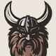 Viking in Helmet Logo