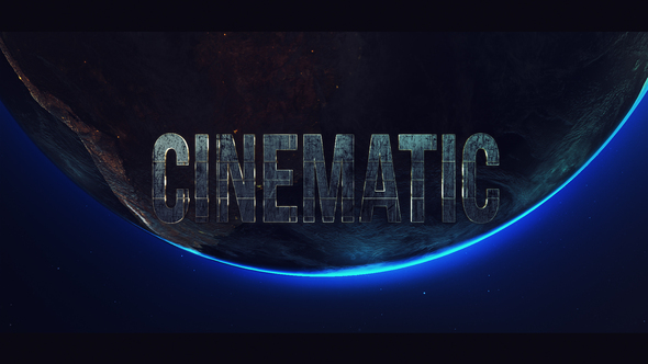 Cinematic Space logo Intro