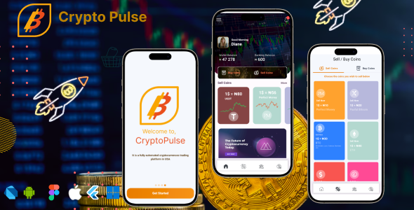 Flutter Crypto Pulse Tracker - Flutter App for Cryptocurrency - Flutter last version