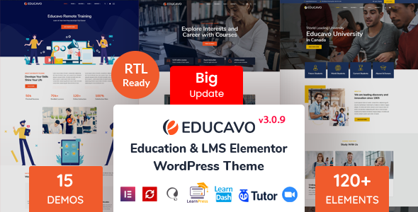 Free download Educavo - Education WordPress Theme
