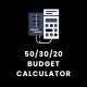 50 30 20 Budget Calculator - Web Calculator for your Website