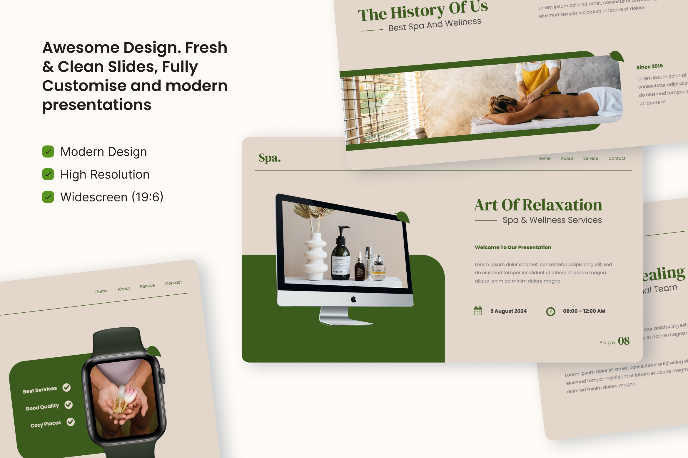 Dyrana - Spa And Wellness Google Slide, Presentation Templates ...