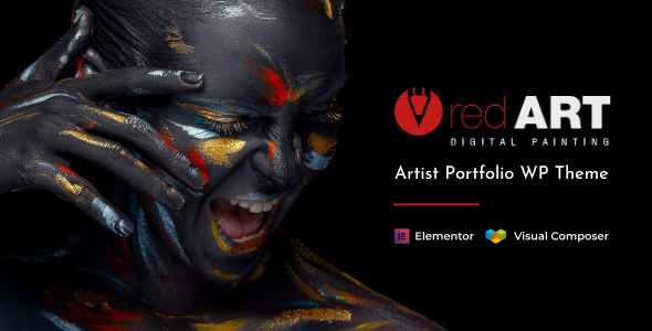 Red Art | Artist Portfolio WordPress Theme