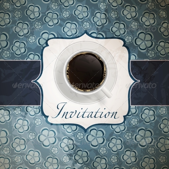 Coffee Invitation Background - Miscellaneous Vectors