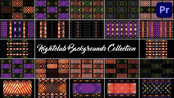 Nightclub Backgrounds Collection for Premiere Pro
