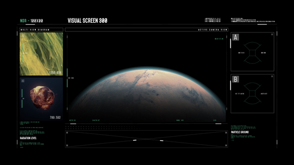 HUD Visual Screen Infographics template preview