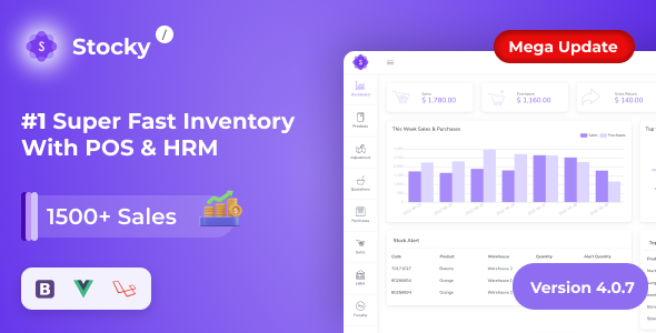 Stocky - POS with Inventory Management & HRM