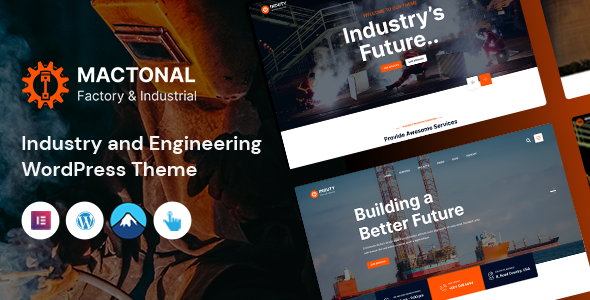 Mactonal - Factory and Industrial WordPress Theme