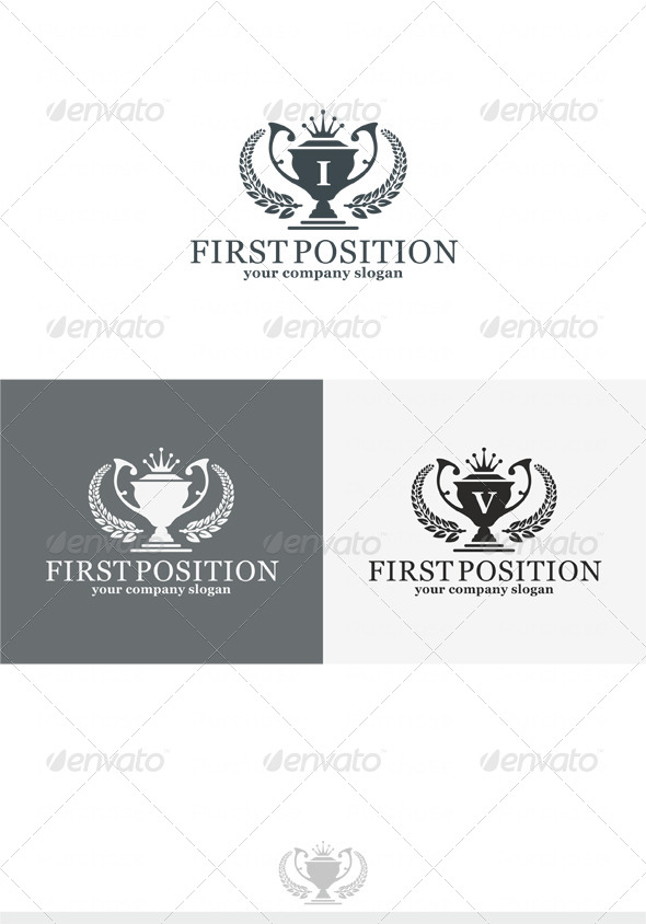 First Position Logo - Crests Logo Templates