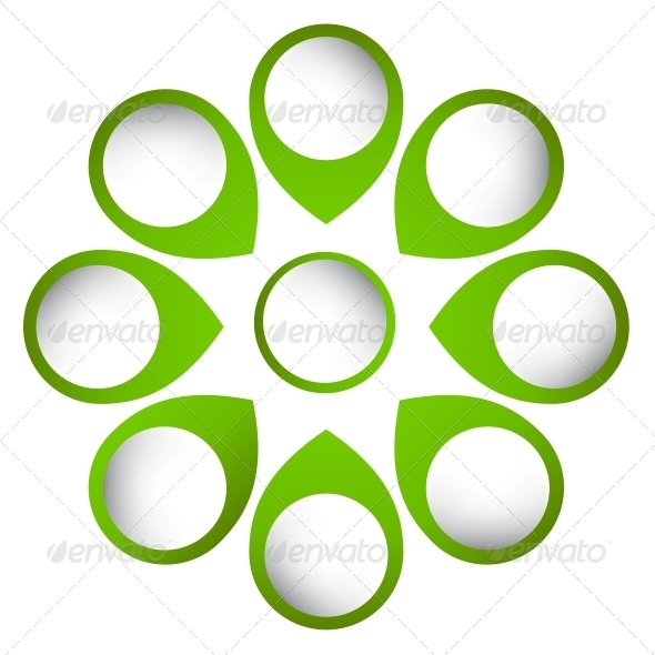 Concept of Circular Banners with Arrows - Miscellaneous Vectors