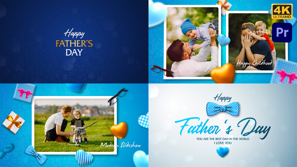 Fathers Day Photo Slideshow_4K_MOGRT