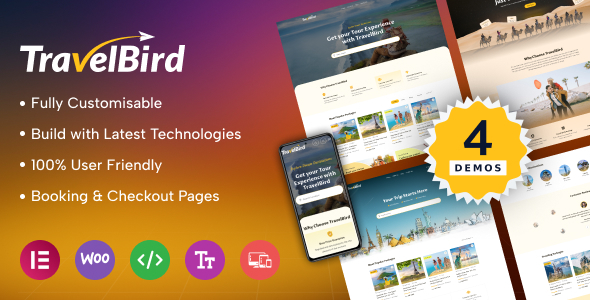 TravelBird - Travel Booking Tour WordPress Theme