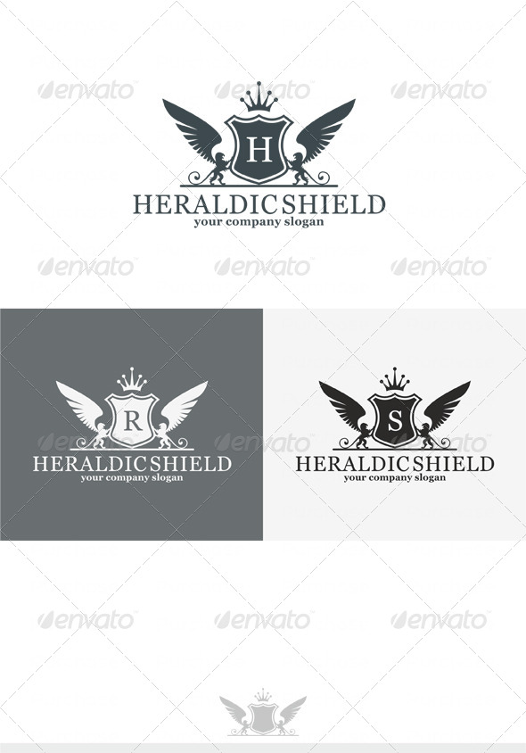 Heraldic Shield Logo - Crests Logo Templates