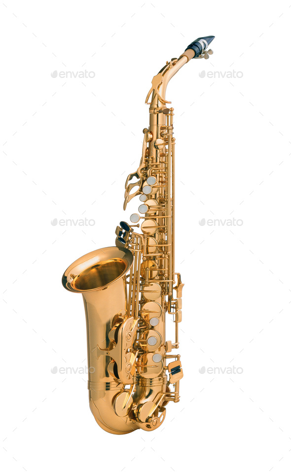 Tenor sax golden saxophone Stock Photo by photobalance | PhotoDune