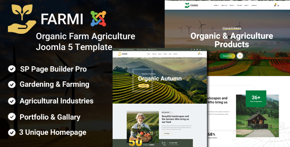 [DOWNLOAD]Farmi - Joomla 5 Organic Farm Agriculture Template | Farmer