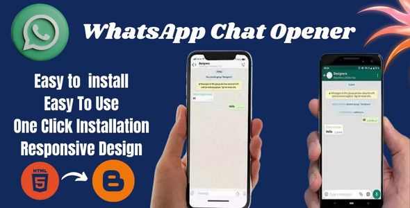 Direct WhatsApp Chat Opener  Theme + Tool For Blogger