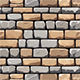 Hand painted stone wall tile texture