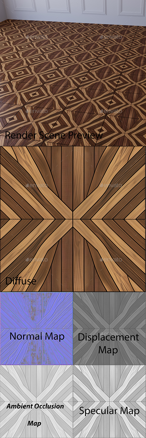 Seamless Wooden Parquet Textures 2