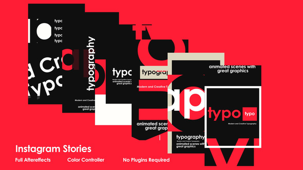 Typo Instagram Stories Titles template preview