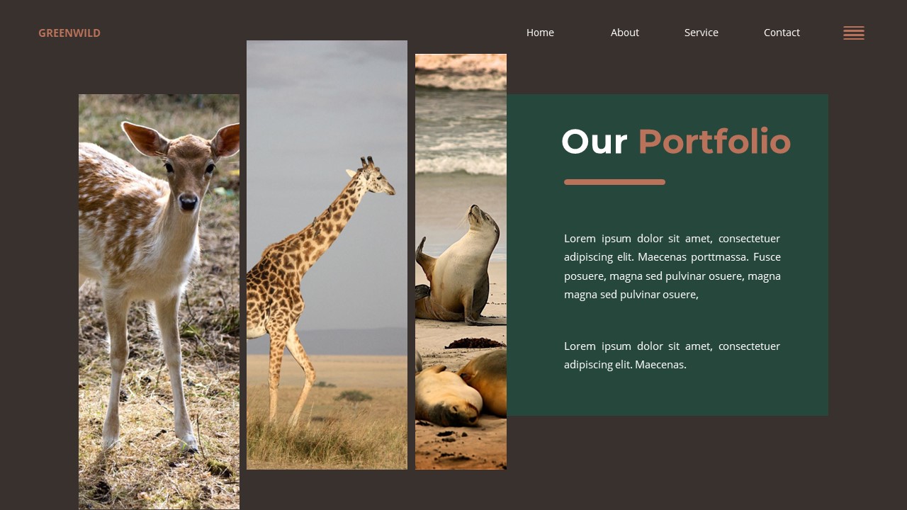 Greenwild - Animal Google Slide Templates, Presentation Templates ...