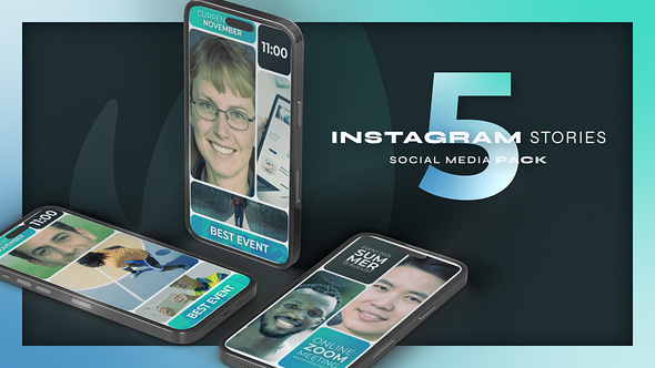 Vertical Multiscreen Event Speaker Promo Product Promo template preview