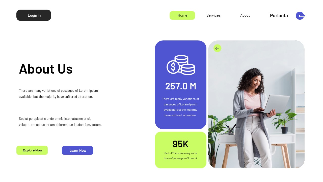 White Lime UI/UX Business Company Profil Presentation, Presentation ...
