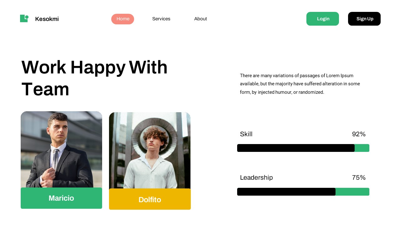 White Gold UI/UX Business Marketing Template, Presentation Templates