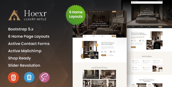Hoexr - Hotel Booking HTML Template
