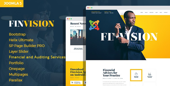 Finwiz - Joomla 5 Financial and Auditing Services Template