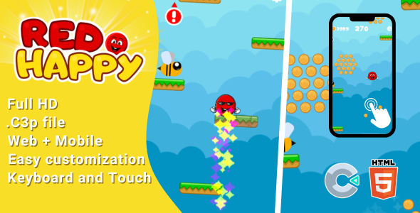 Red Happy - HTML5 GAME ENDLESS (C3p)