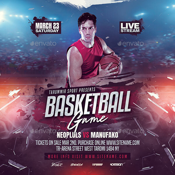 Basketball Flyer Template, Print Templates | GraphicRiver