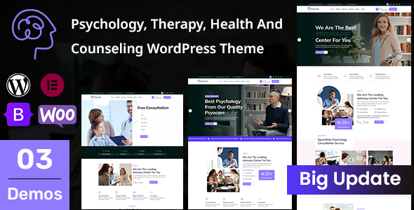 Psyocare - Psychology, Therapy, Health And Counseling WordPress Theme