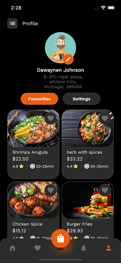 Food Ordering Flutter UI kit by LegacyInfotech | CodeCanyon