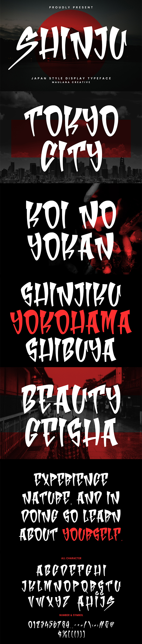 Shinju Display Japanese Handmade Font Typeface