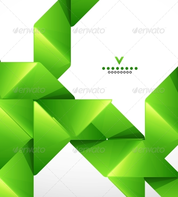 Green Paper Stripes Modern Template - Backgrounds Business