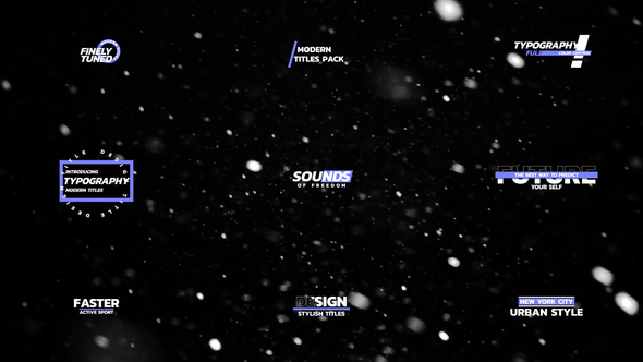 Modern Titles Titles template preview