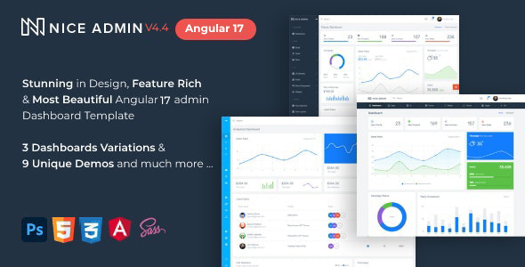 Nice Admin Angular 17 Template