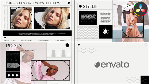 Elegant Fashion Slideshow for DaVinci Resolve