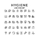 Set Line Icons of Hygiene