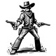 Cowboy in Gunfight