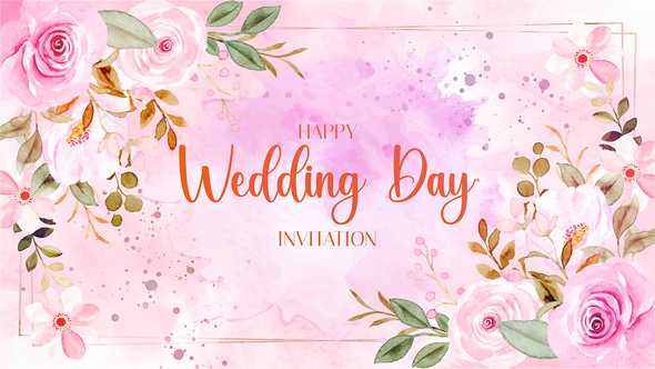 Wedding Invitation I Wedding Intro Titles template preview