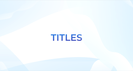 Titles