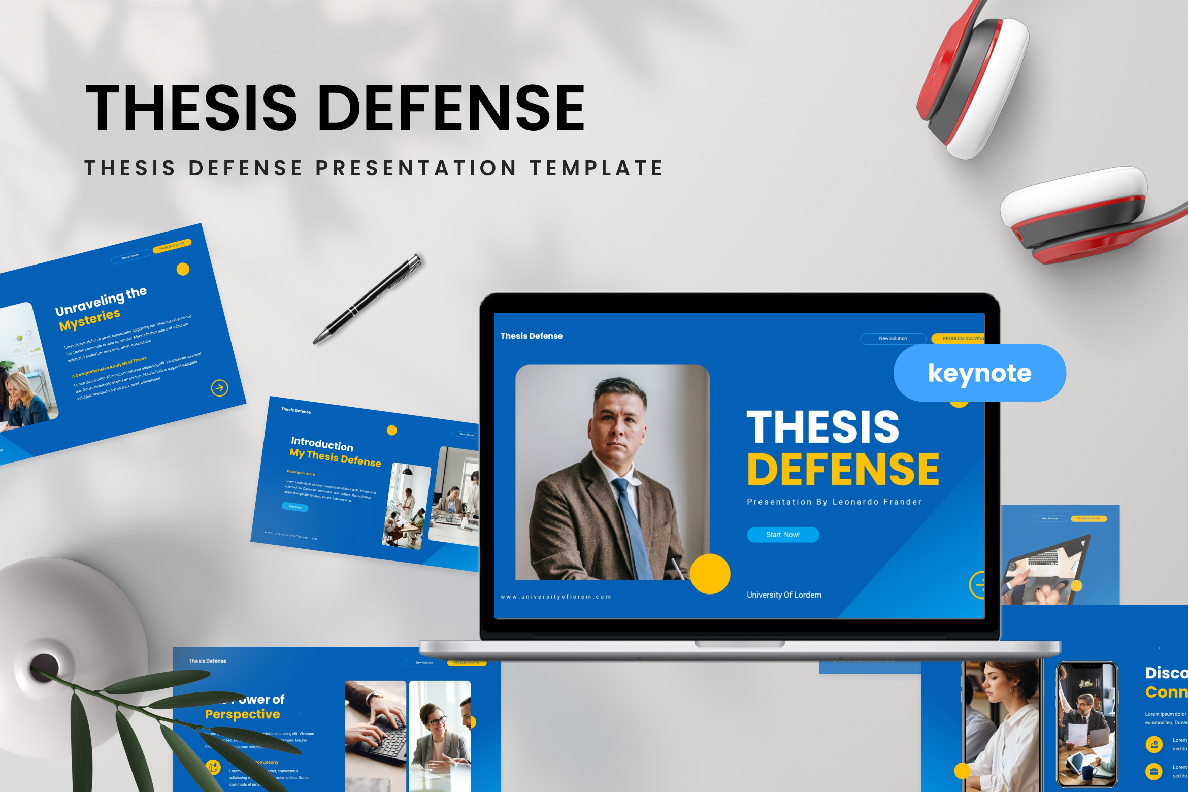 keynote template thesis defense